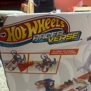 Hot Wheels RacerVerse Track Set - Red and Blue Spider-Man